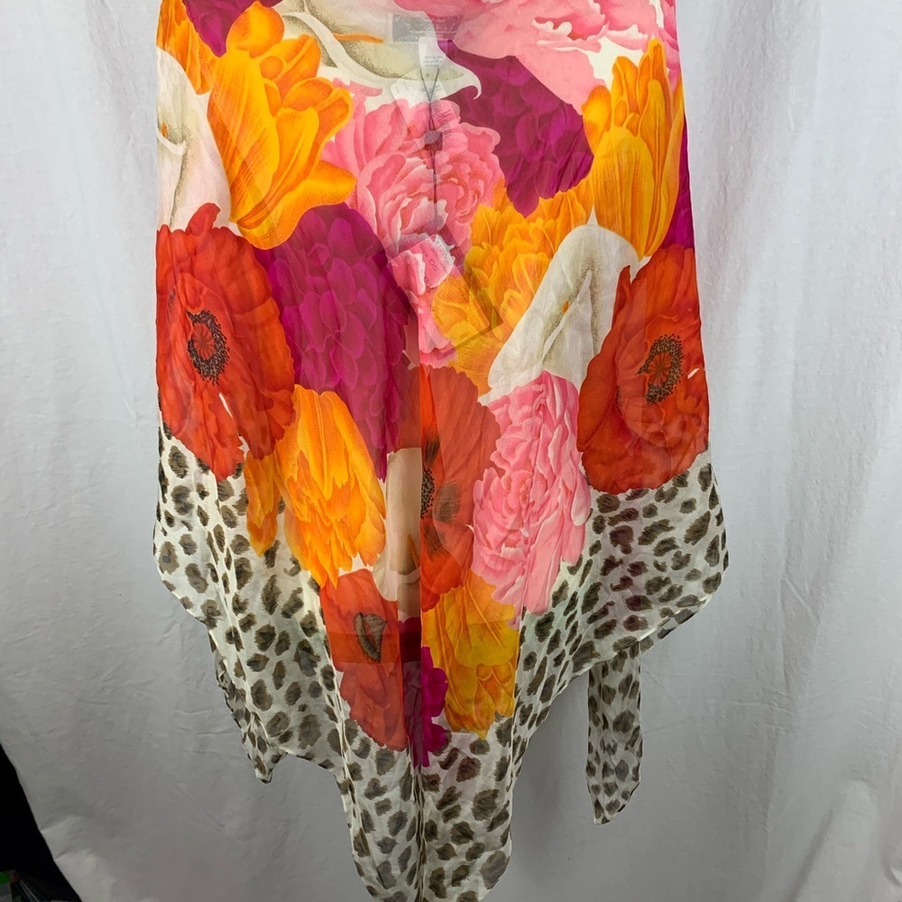 St. John collection by Marie gray silk poncho - Picture 7 of 7